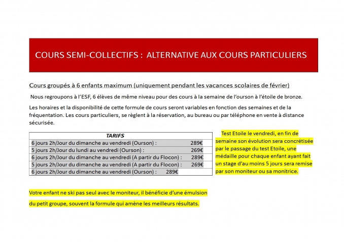  - ESF Le Revard