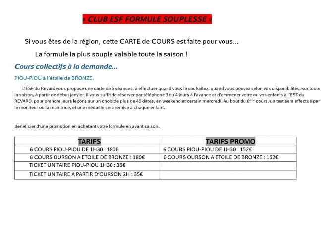 - ESF Le Revard